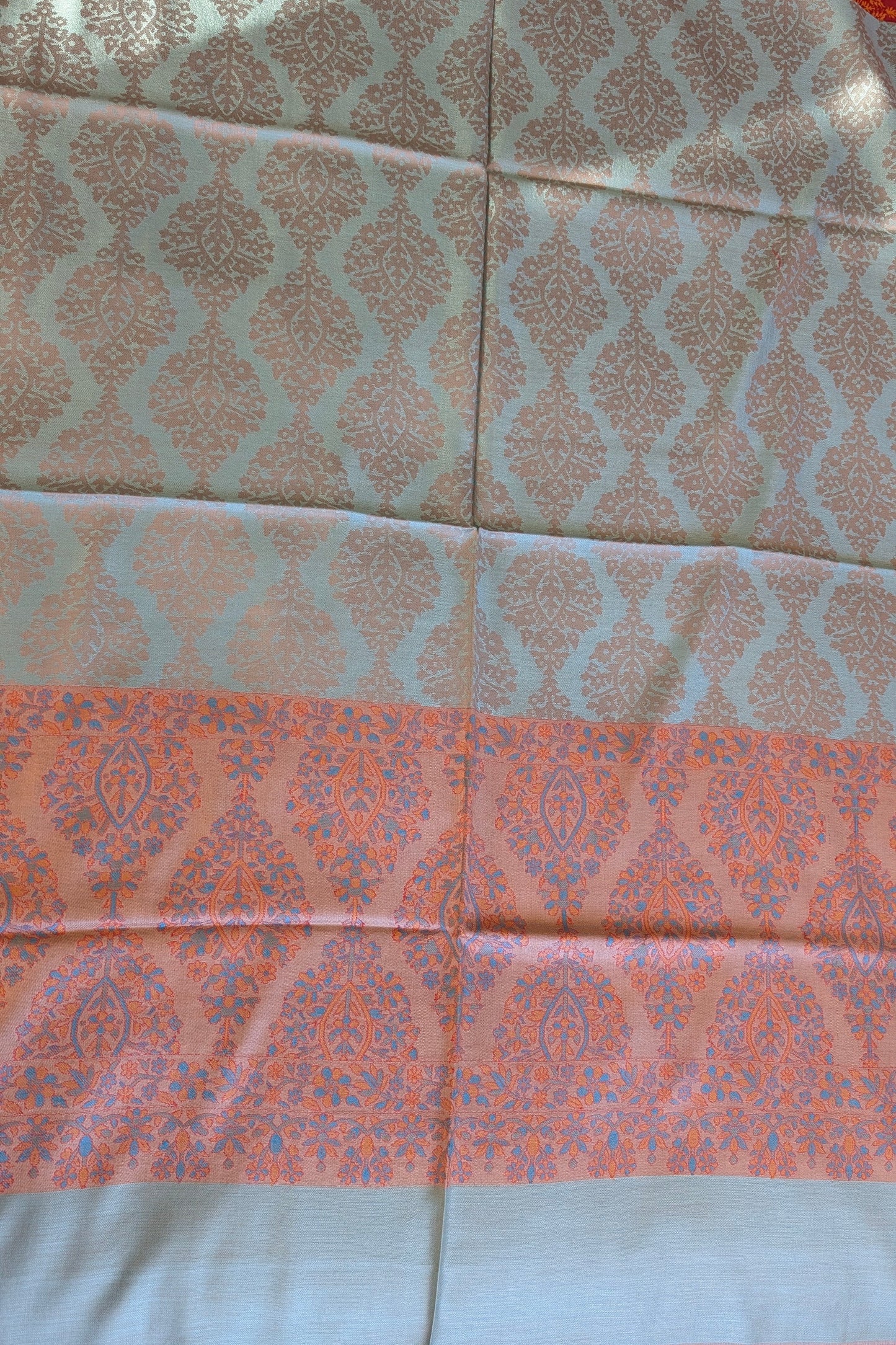 Poshkar Motif - Soft Shawl with Intricate Jacquard Weave