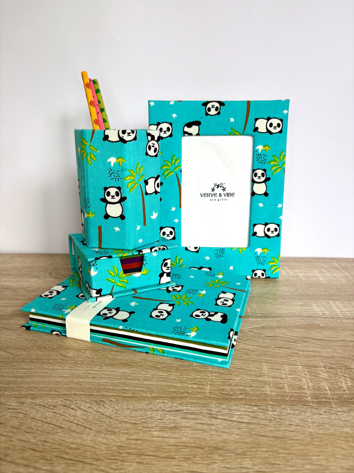 Panda Pals - Kids' Photo Frame, Fabric & Recycled Paperboard