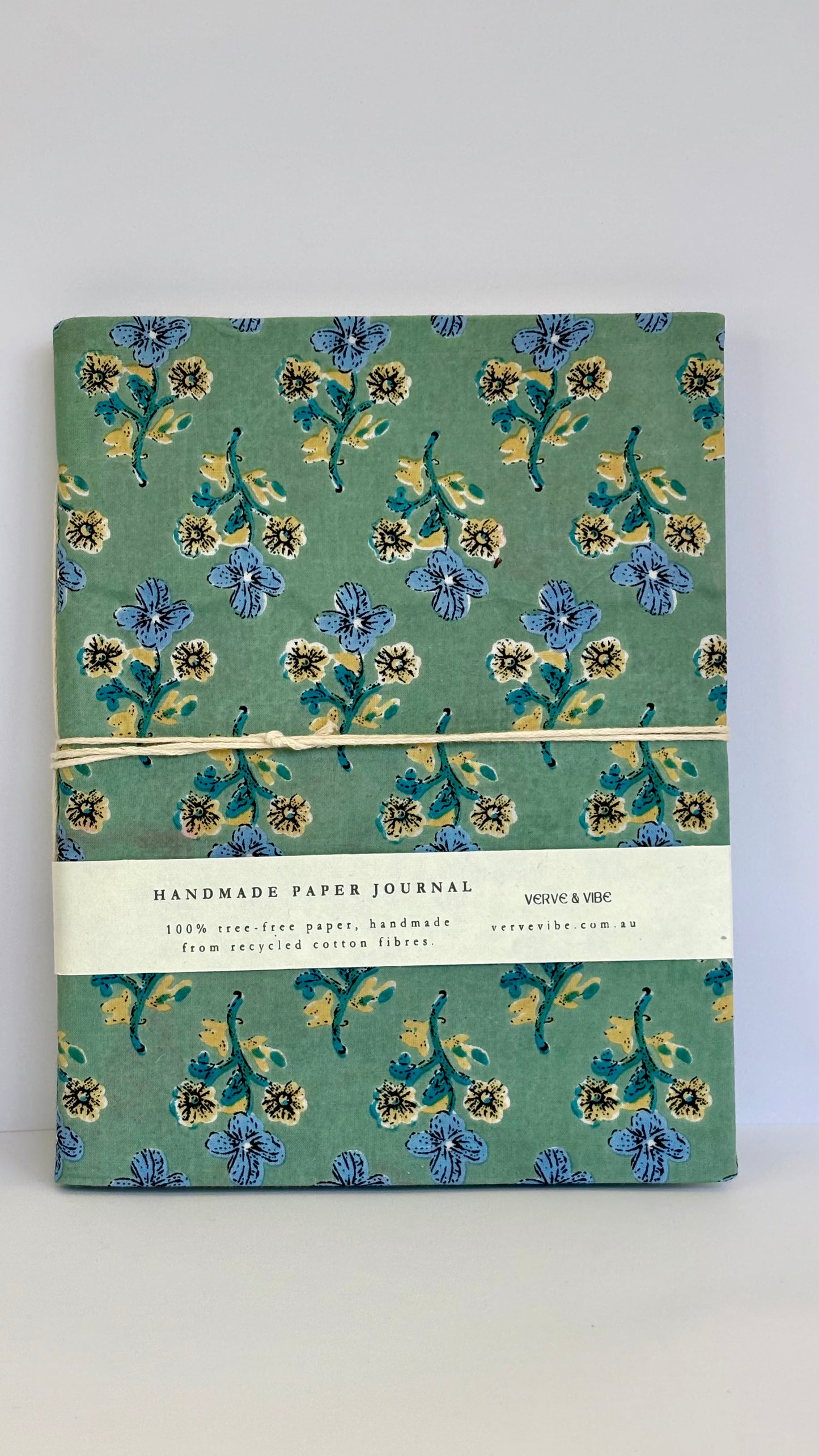Wildflower Meadows - Fabric Cover, Handmade Blank Journal