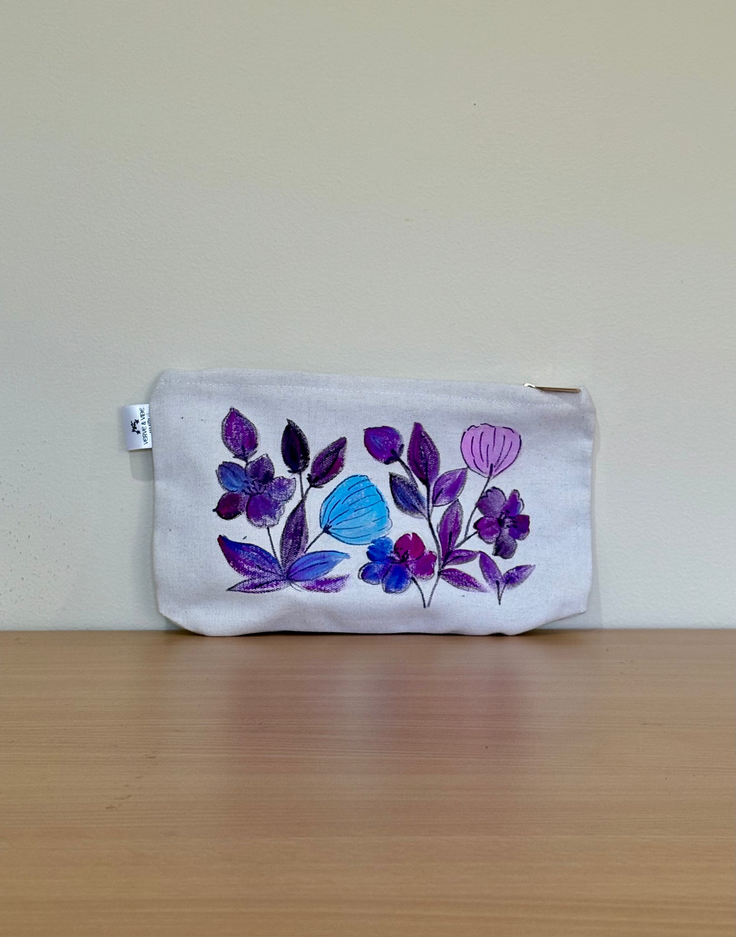 Plush Purples - Hand Painted, Canvas Tote Bag