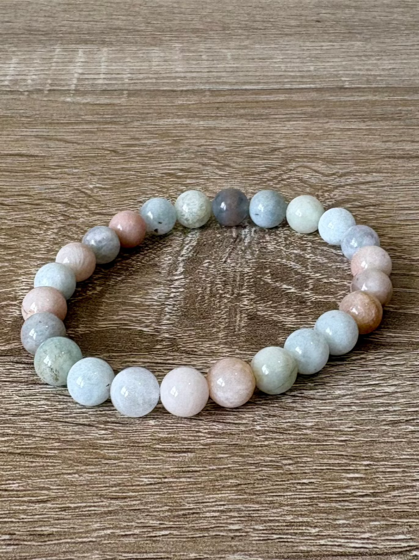 Natural Morganite - Semi Precious Stone Bracelet