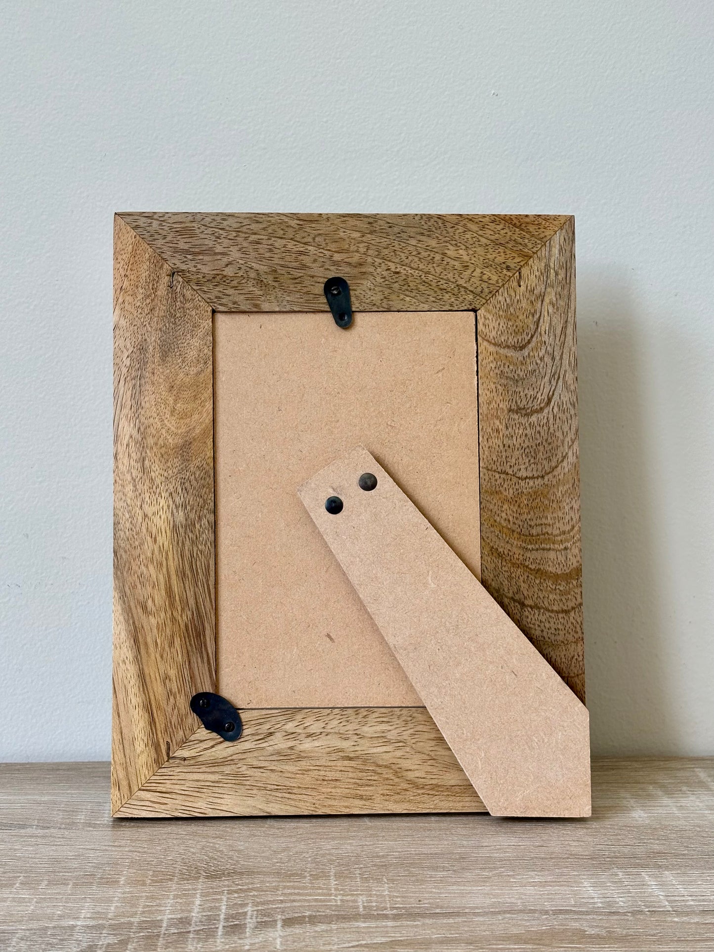 Water Lily Leaves - Handcrafted Mango Wood Photo Frame