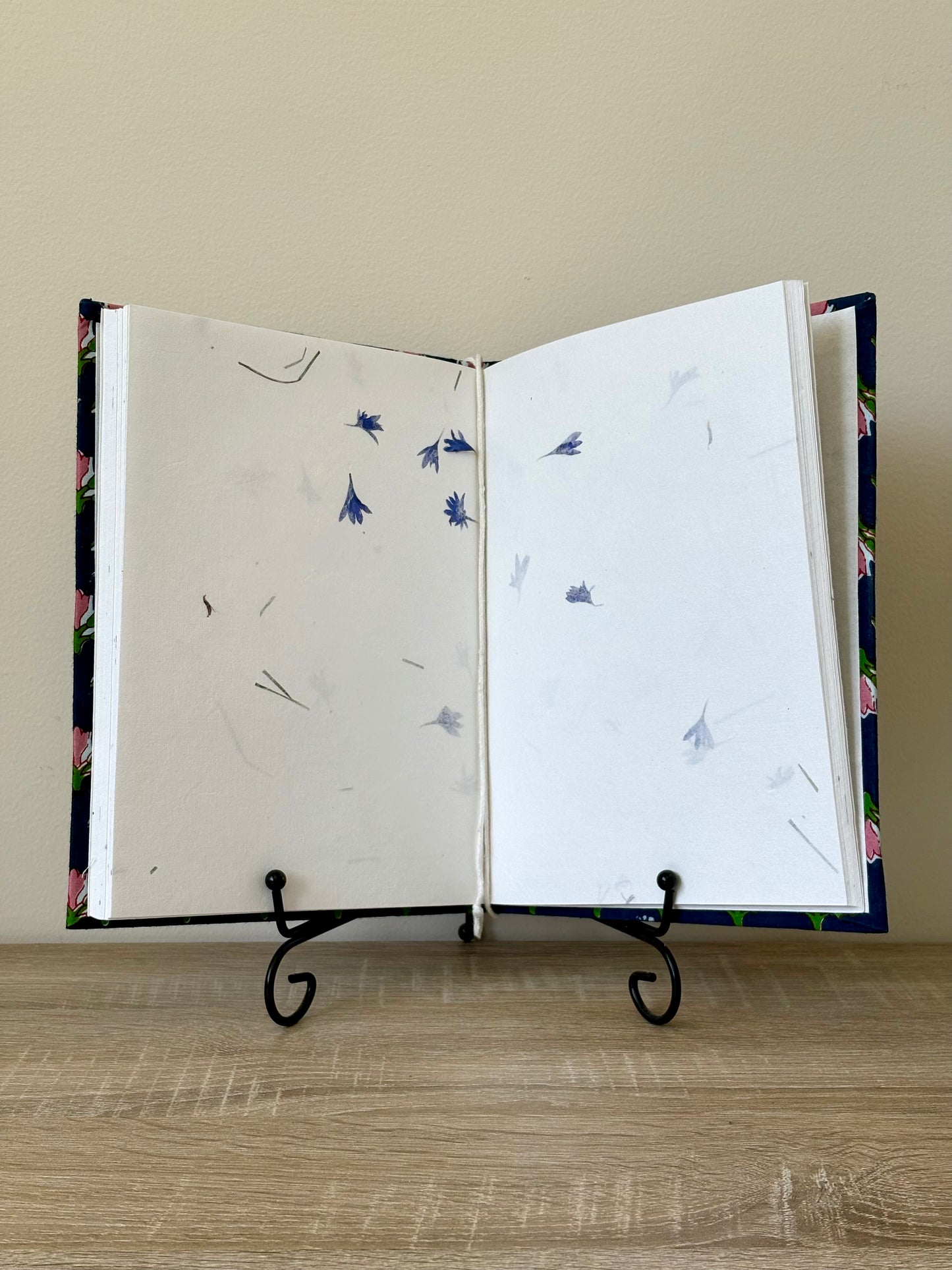 Alluring Amara - Fabric Cover, Handmade Paper, Blank Journal