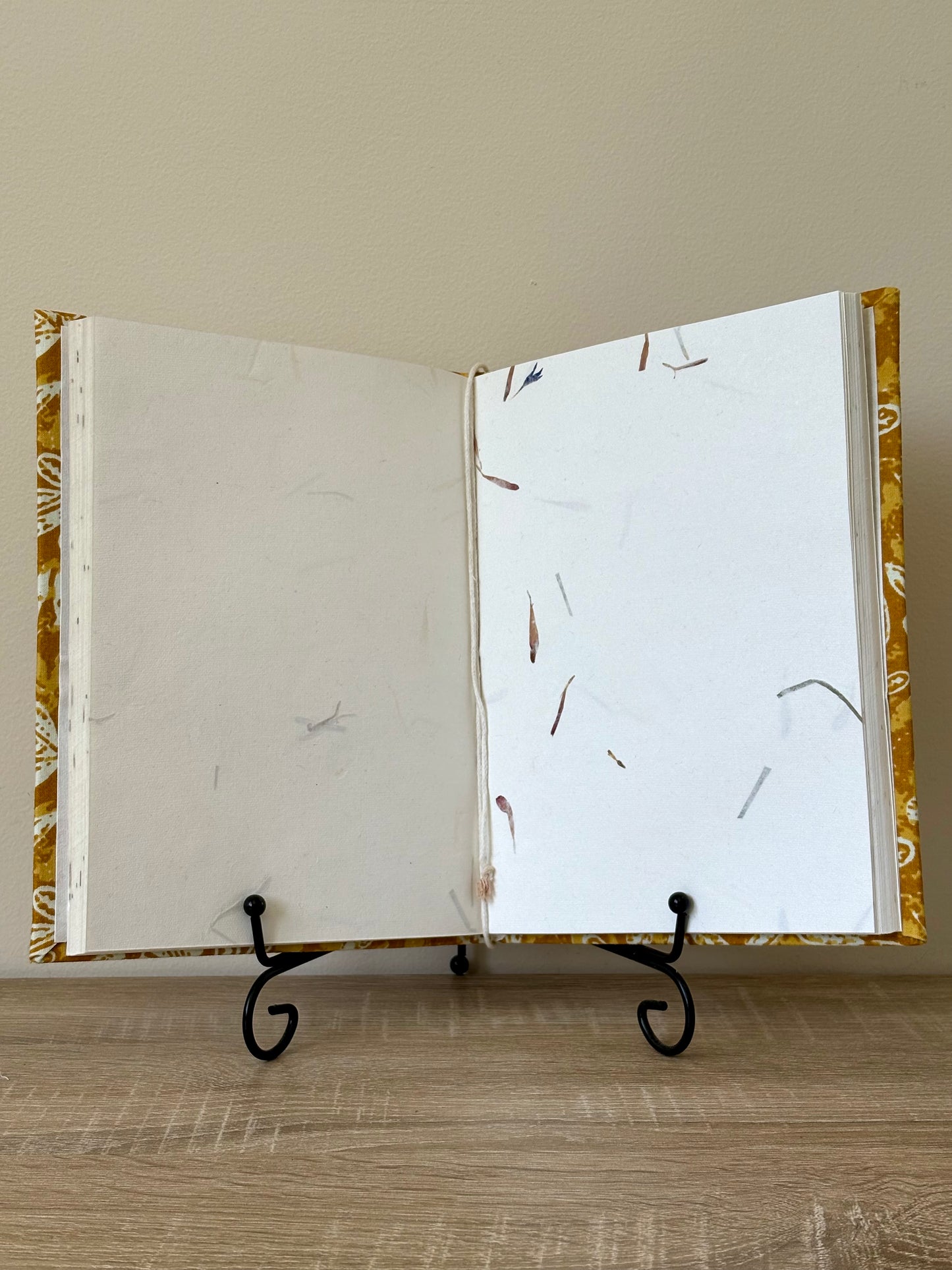 Beautiful Blossom - Fabric Cover, Handmade Paper, Blank Journal