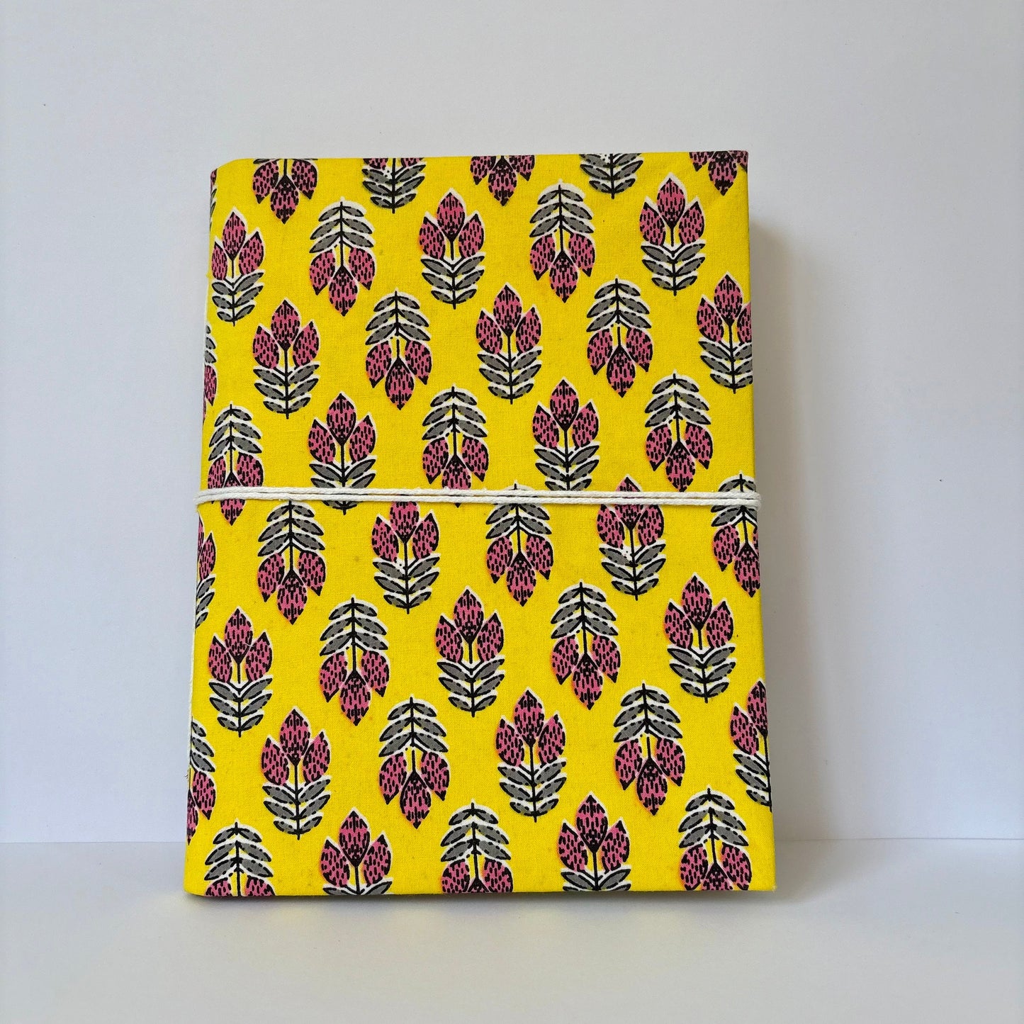 Sunny Solara - Fabric Cover, Handmade Paper, Blank Journal