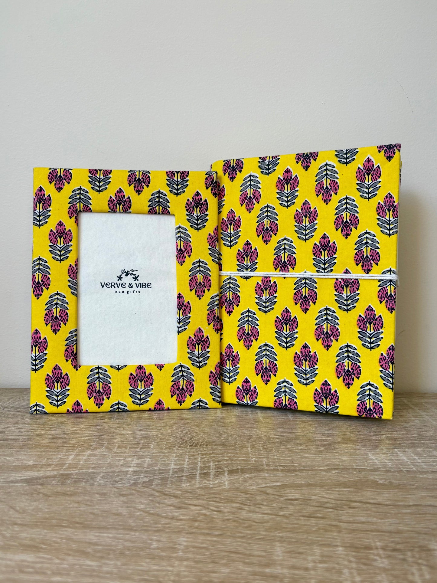 Sunny Solara - Fabric Cover, Handmade Paper, Blank Journal