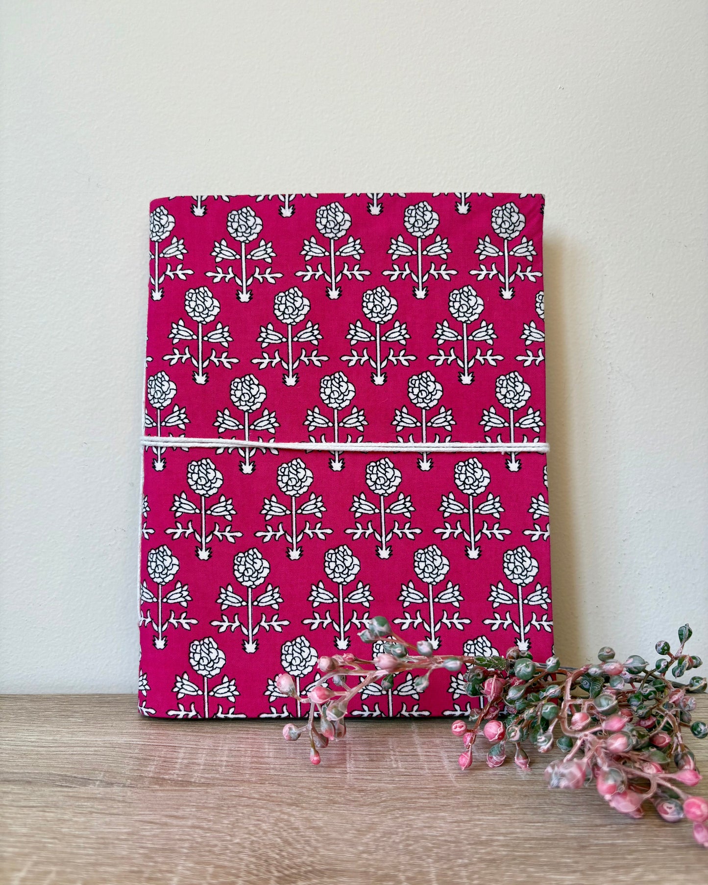 Fabulous Fuschia - Fabric Cover, Handmade Paper, Blank Journal