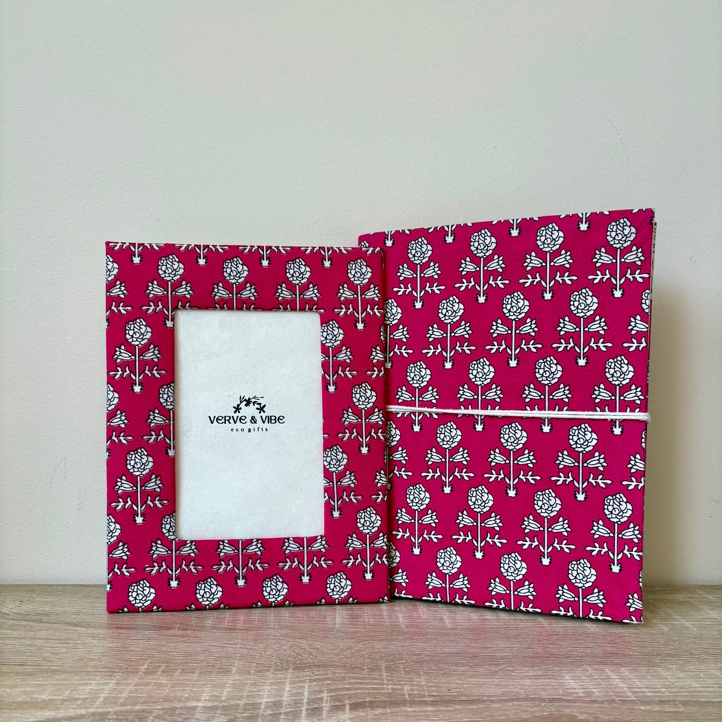 Fabulous Fuschia - Fabric Cover, Handmade Paper, Blank Journal