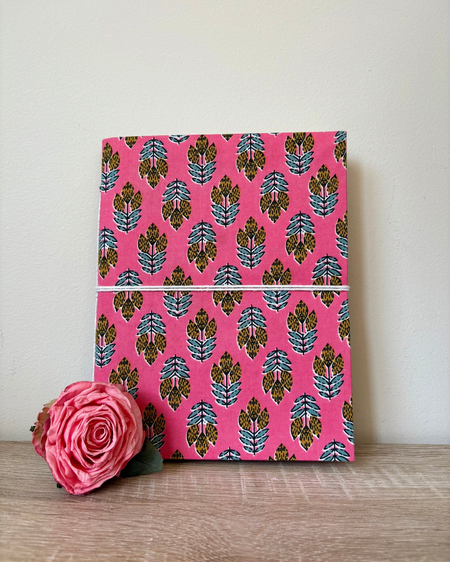 Alluring Amara - Fabric Cover, Handmade Paper, Blank Journal