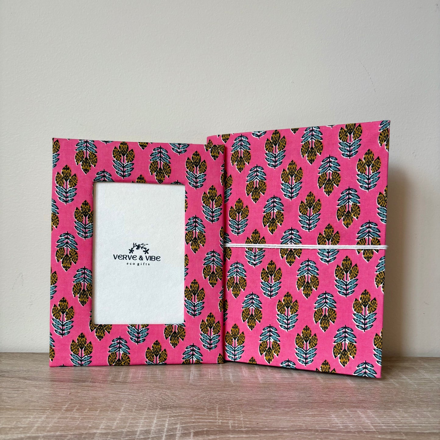 Alluring Amara - Fabric Cover, Handmade Paper, Blank Journal