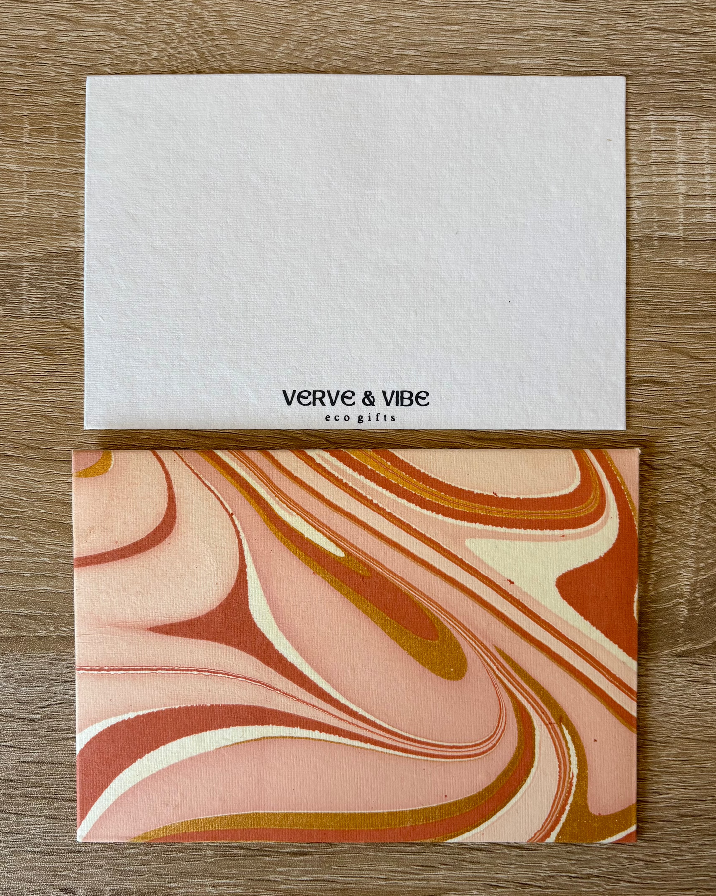 Sand Dunes - Letter Card & Marbled Paper Envelope, Set of 5
