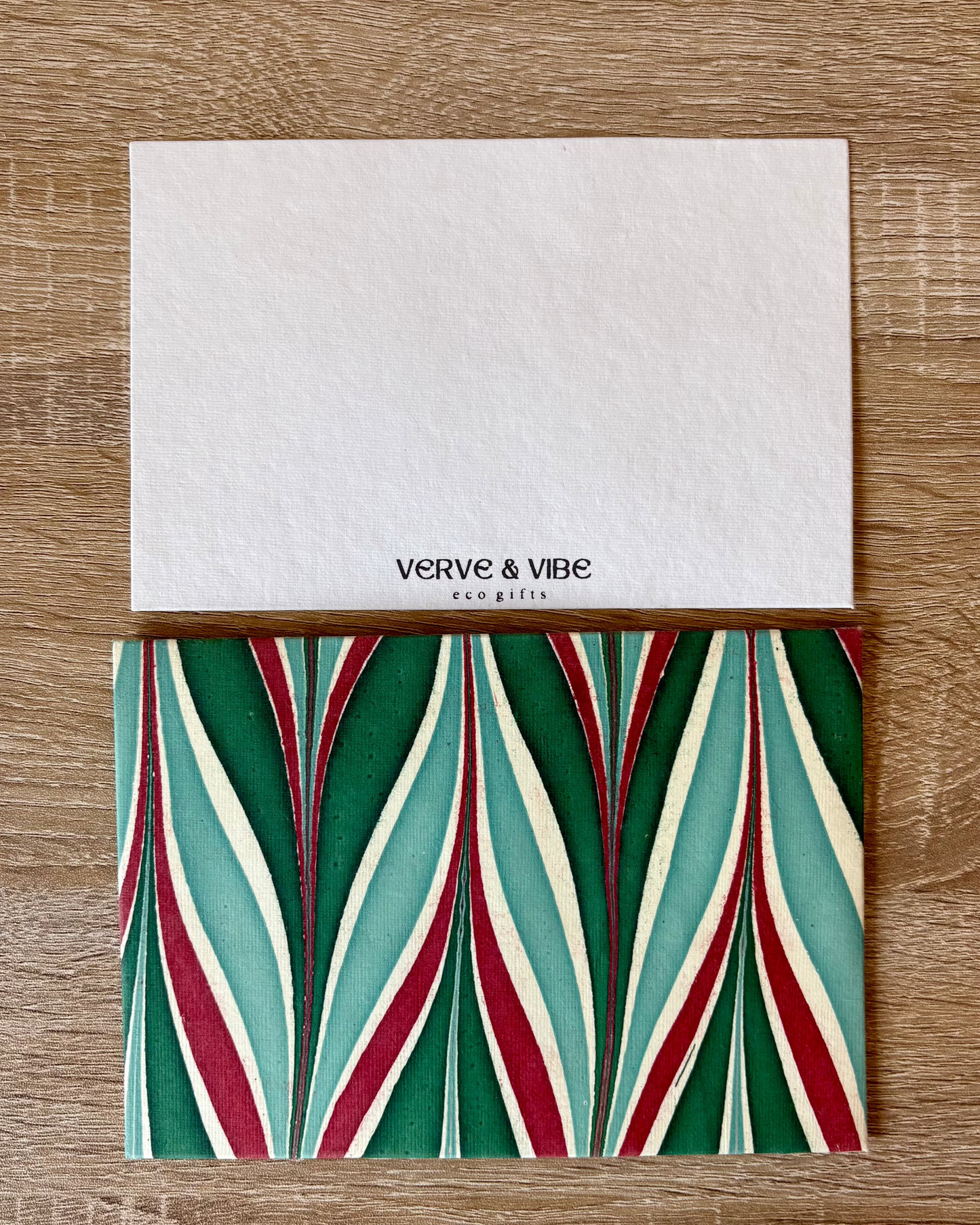 Marbled Motif - Letter Card & Marbled Paper Envelope, Set of 5