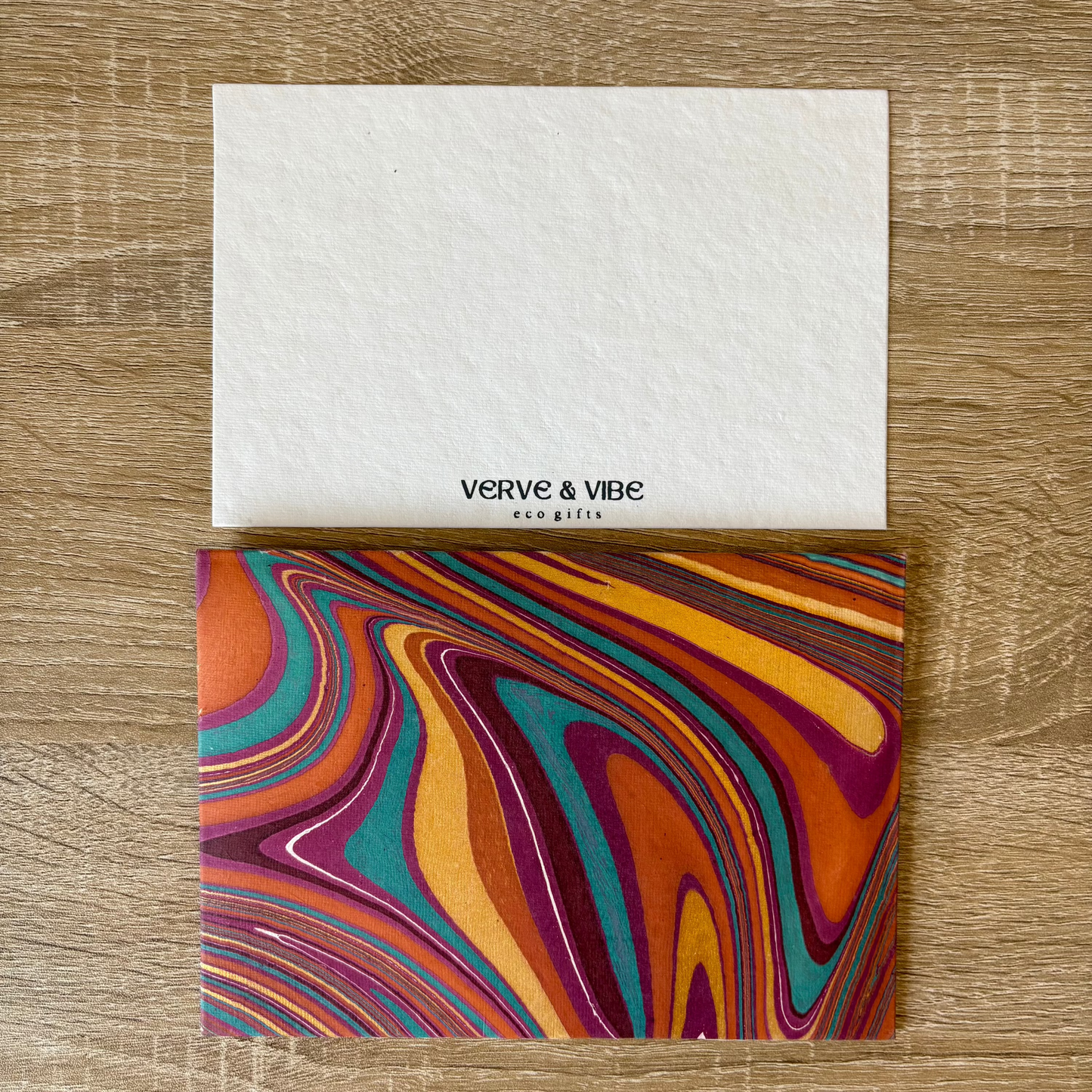 Dreamy Rosé - Letter Card & Marbled Paper Envelope, Set of 5