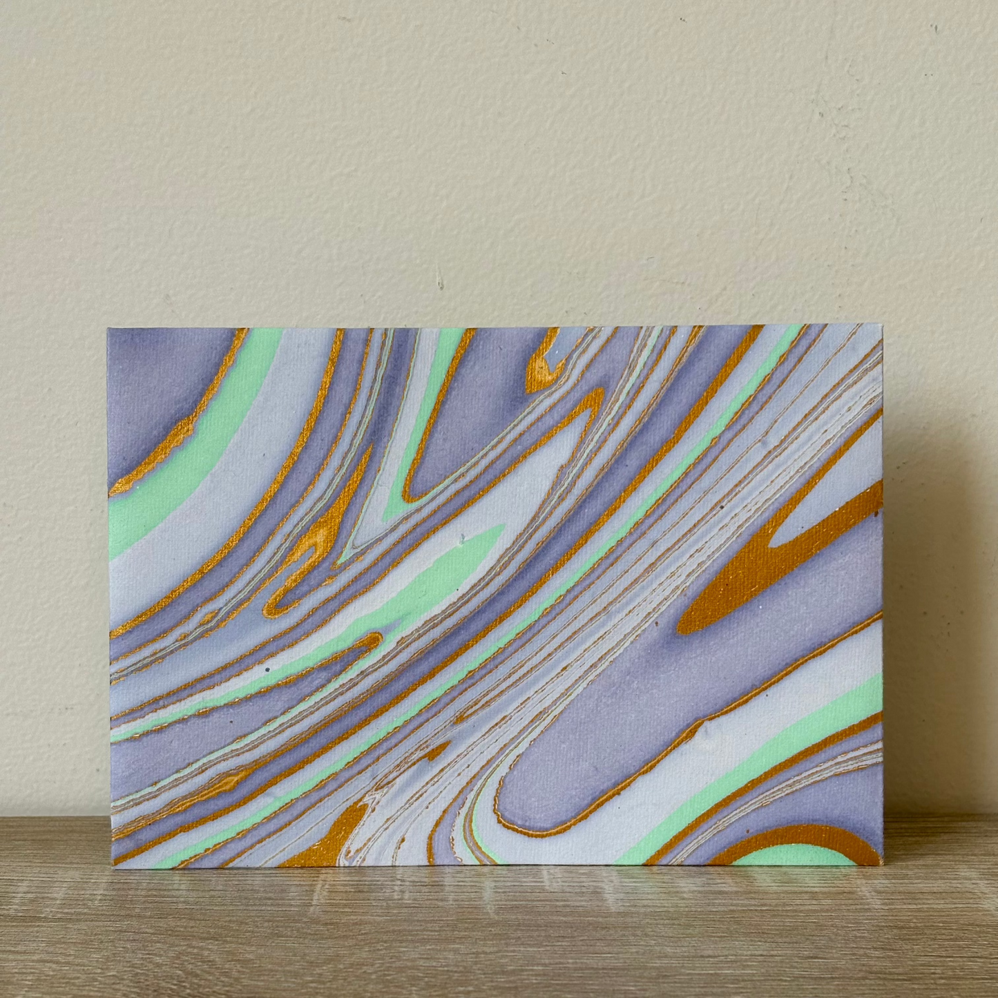 Lavender Haze - Letter Card & Marbled Paper Envelope, Set of 5