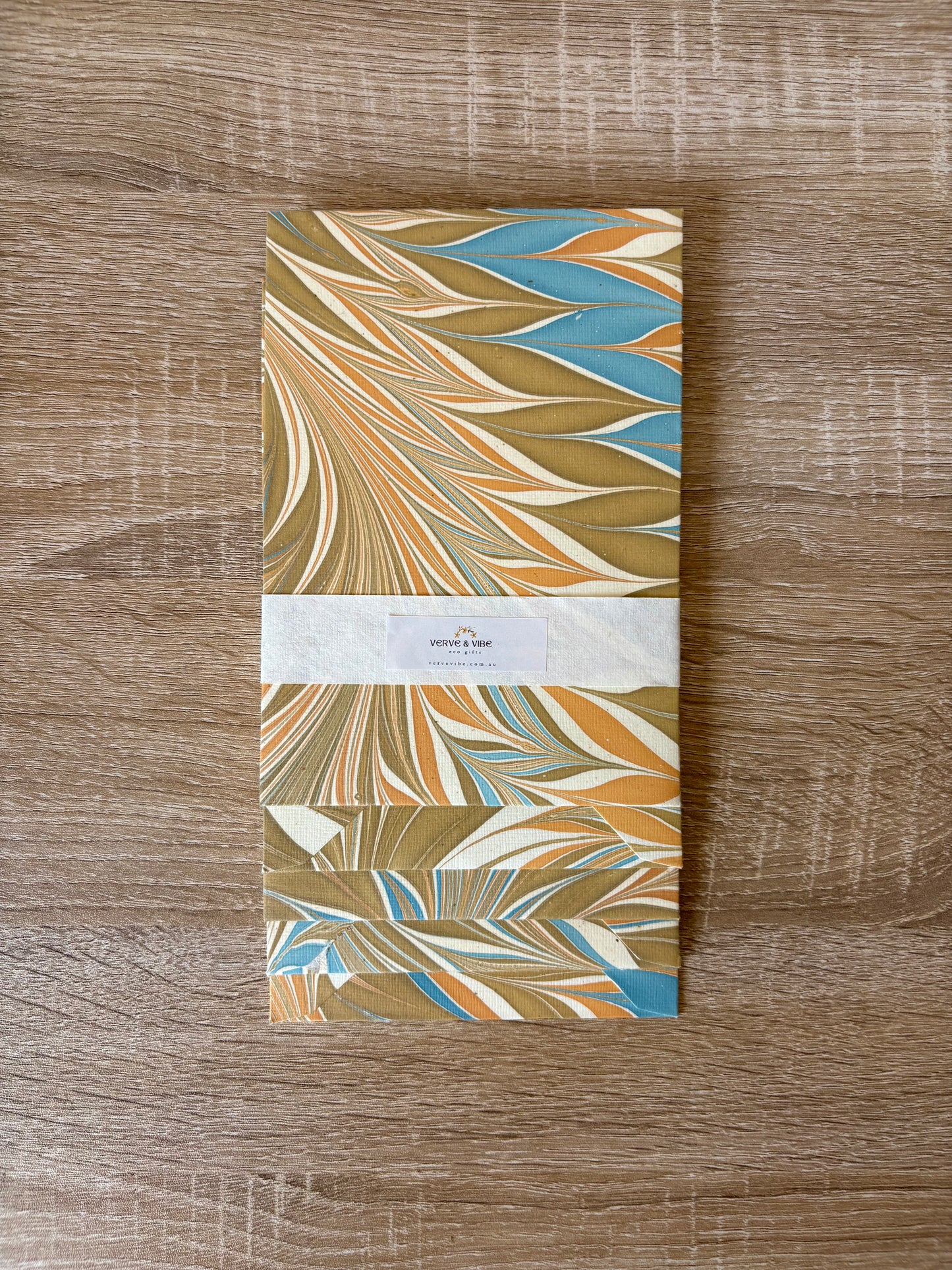 Twilight Twigs - Letter Card & Marbled Paper Envelope, Set of 5