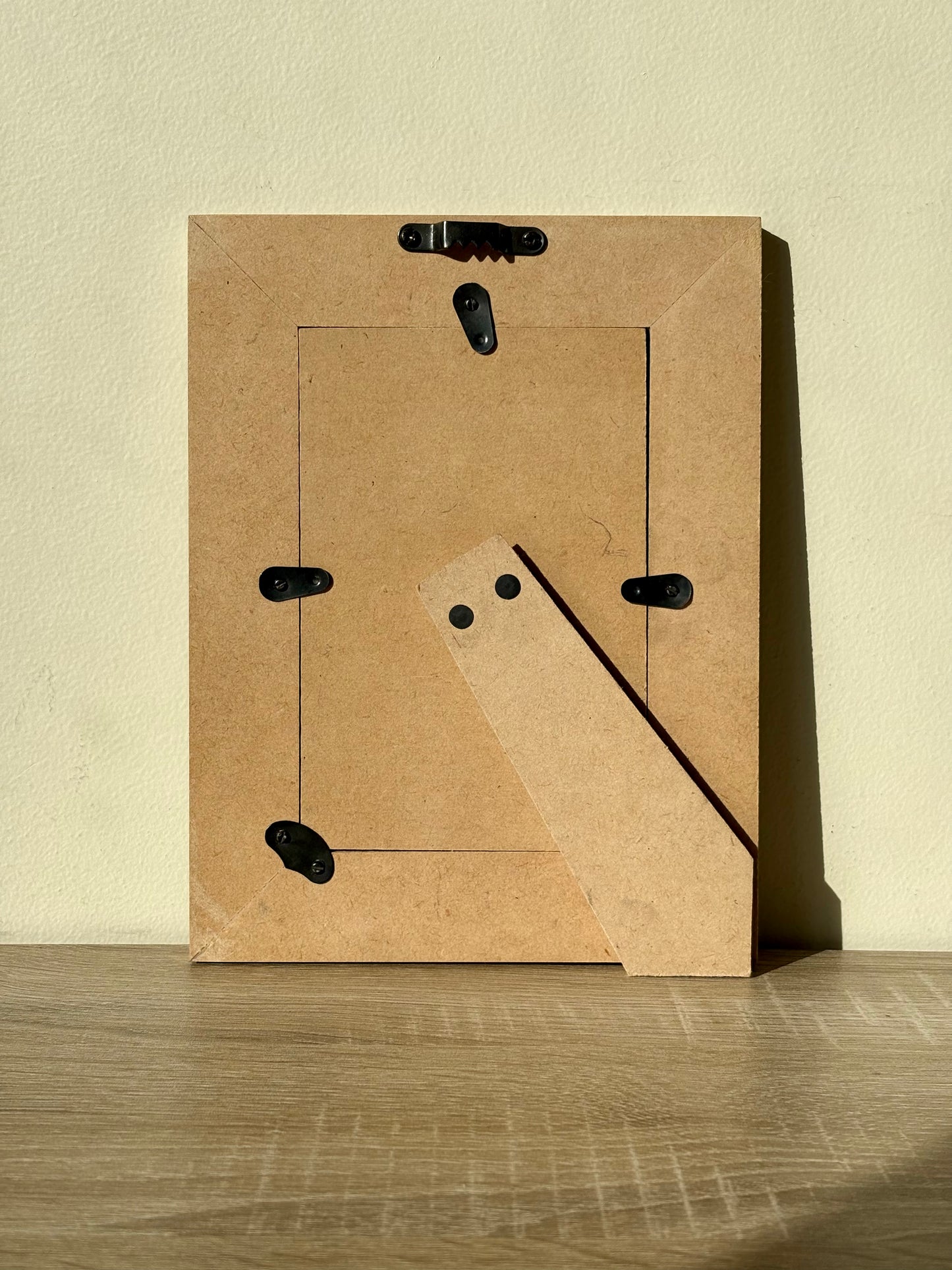 Leafy Orange Lily Handcrafted Wood Photo Frame