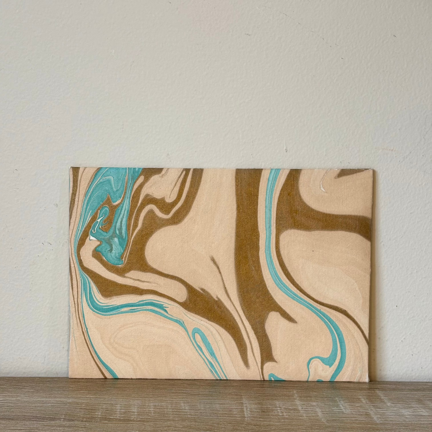 Tranquil Terra - Letter Card & Marbled Paper Envelope, Set of 5