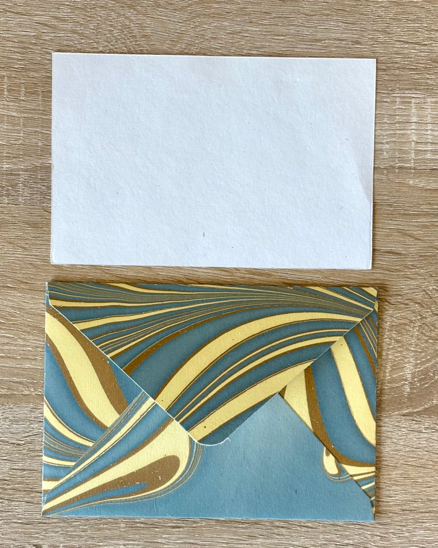 Mystic Ash - Letter Card & Marbled Paper Envelope, Set of 5