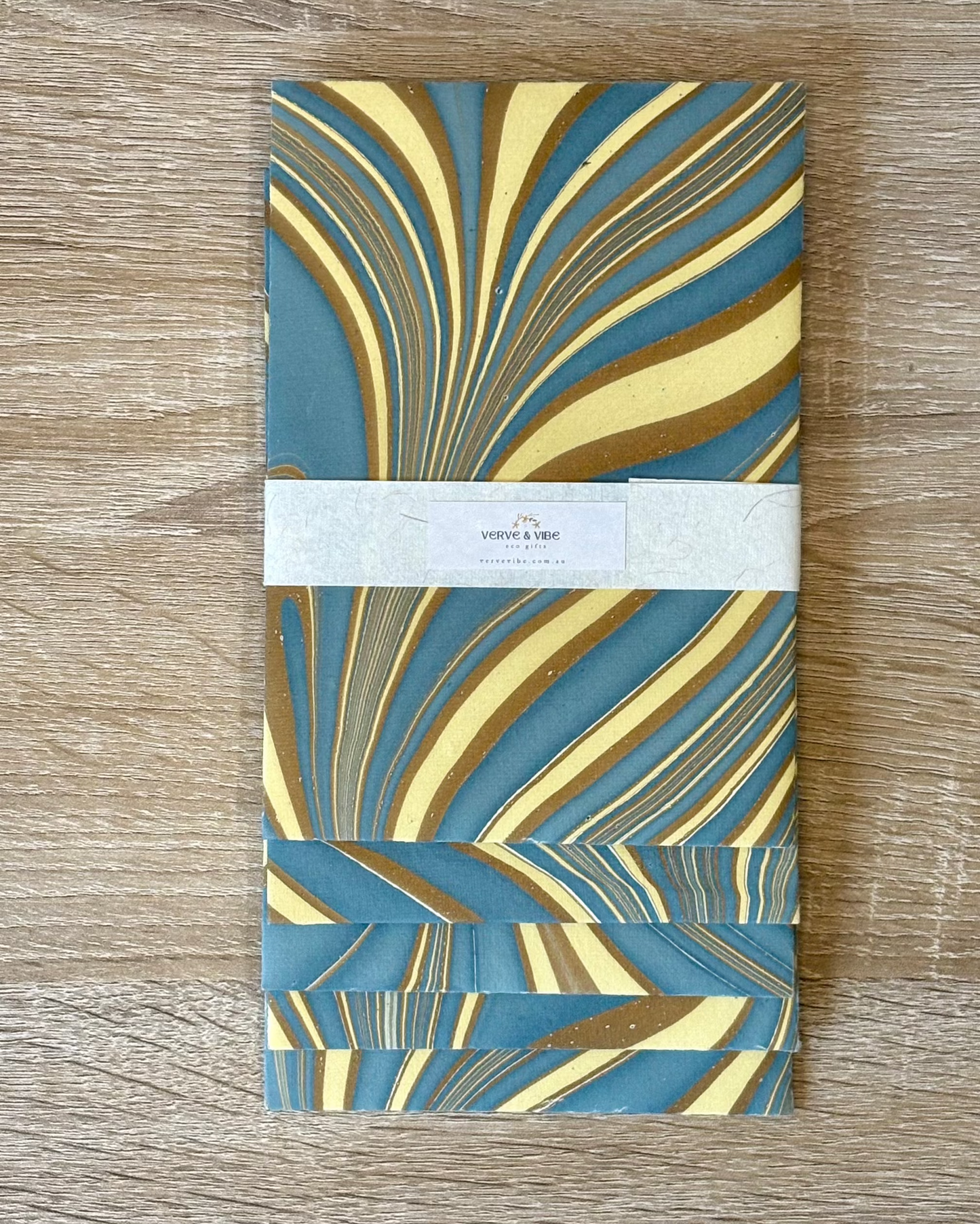 Mystic Ash - Letter Card & Marbled Paper Envelope, Set of 5