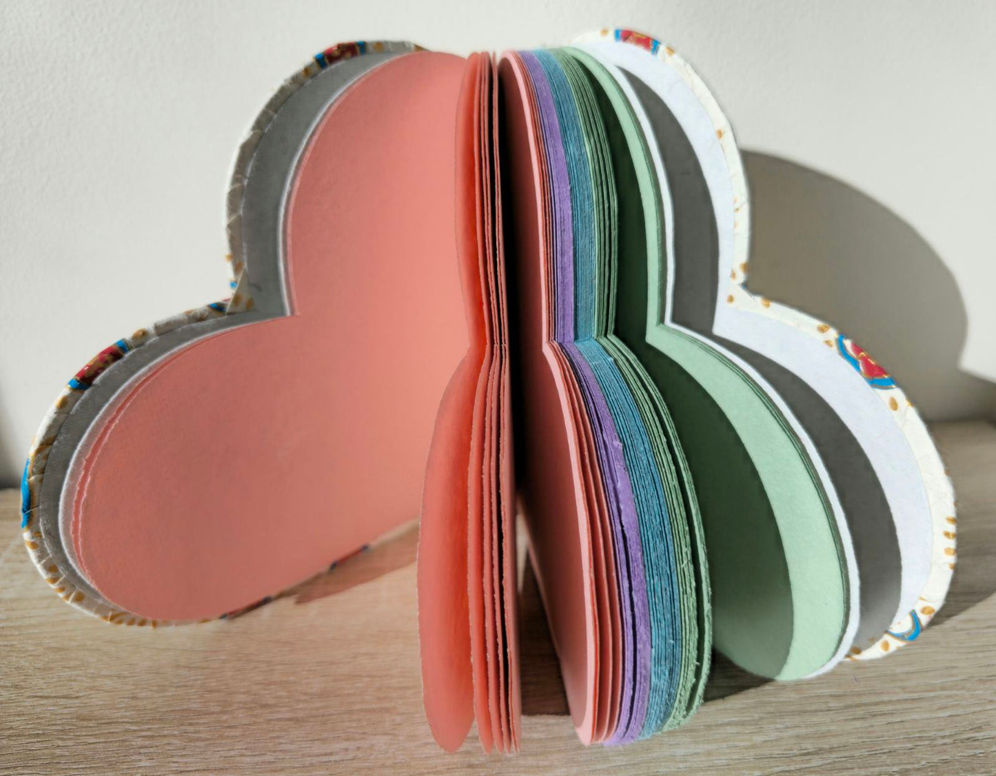 Love Heart, Red Polka - Handmade Paper Journal