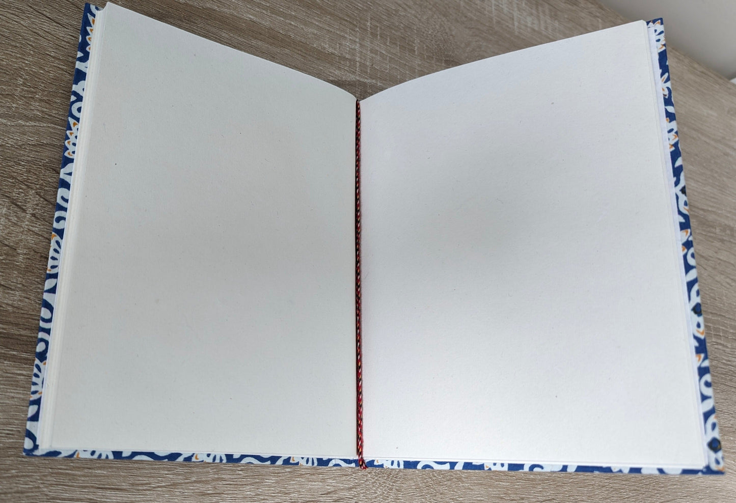 Alluring Amara - Fabric Cover, Handmade Paper, Blank Journal