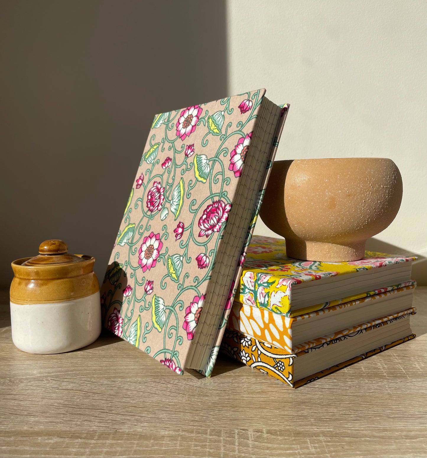 Myriad Myra - Fabric Cover, Handmade Ruled Notebook