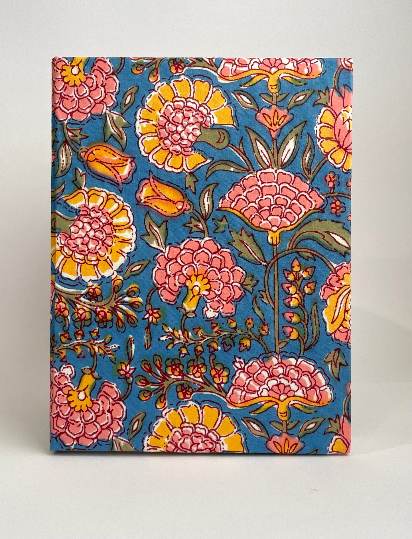 Magical Maya - Fabric Cover, Handmade Ruled Notebook