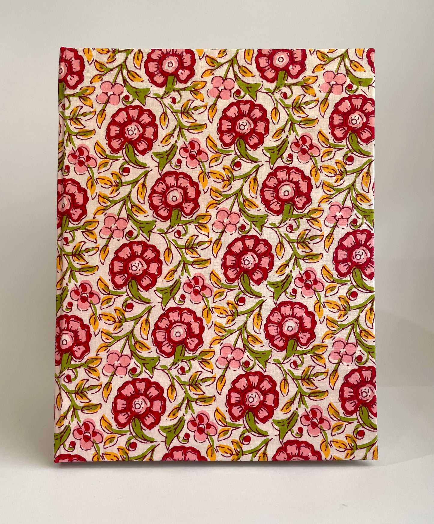Gorgeous Gulabi - Fabric Cover, Handmade Ruled Notebook