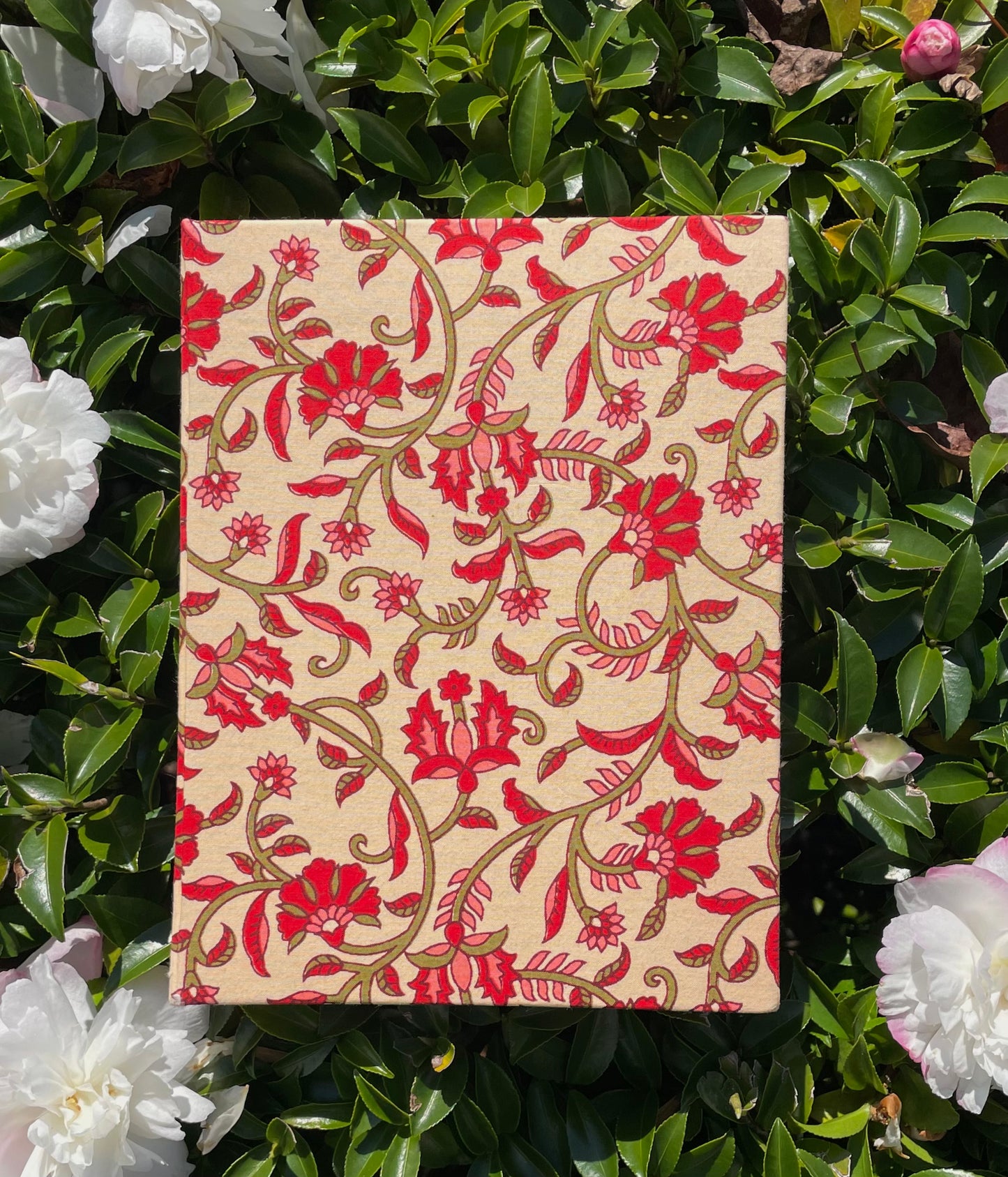 Radiant Alya - Fabric Cover, Handmade Ruled Notebook
