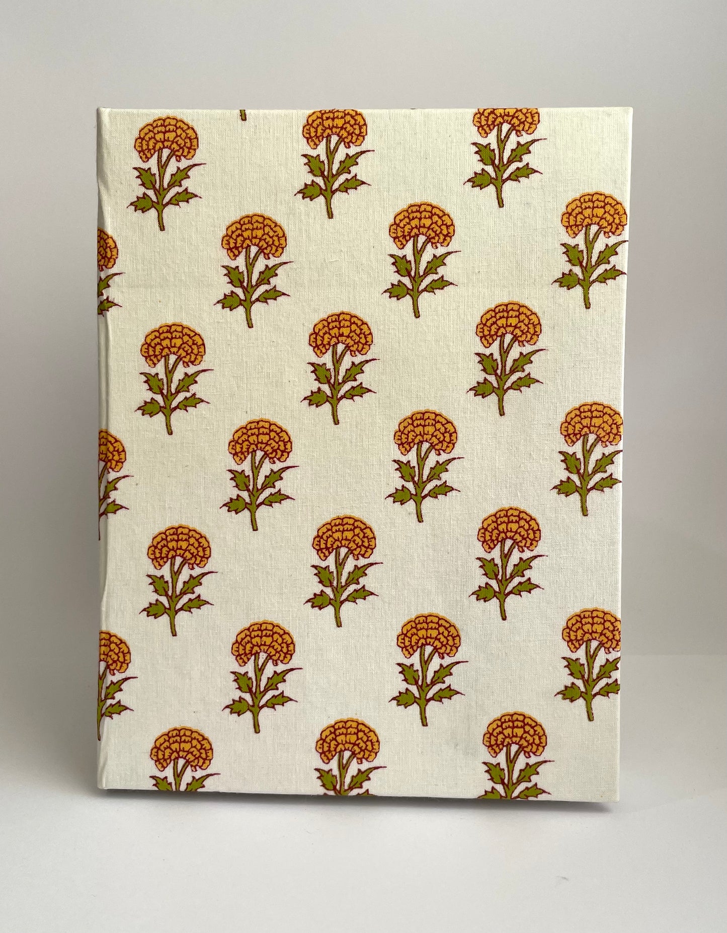 Enchanting Eva - Fabric Cover, Handmade Ruled Notebook