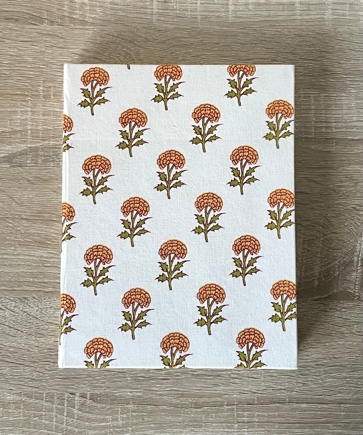 Enchanting Eva - Fabric Cover, Handmade Ruled Notebook