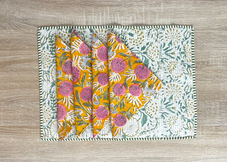 Home & Living - Hand-block Printed Table Linen and Wooden Decor