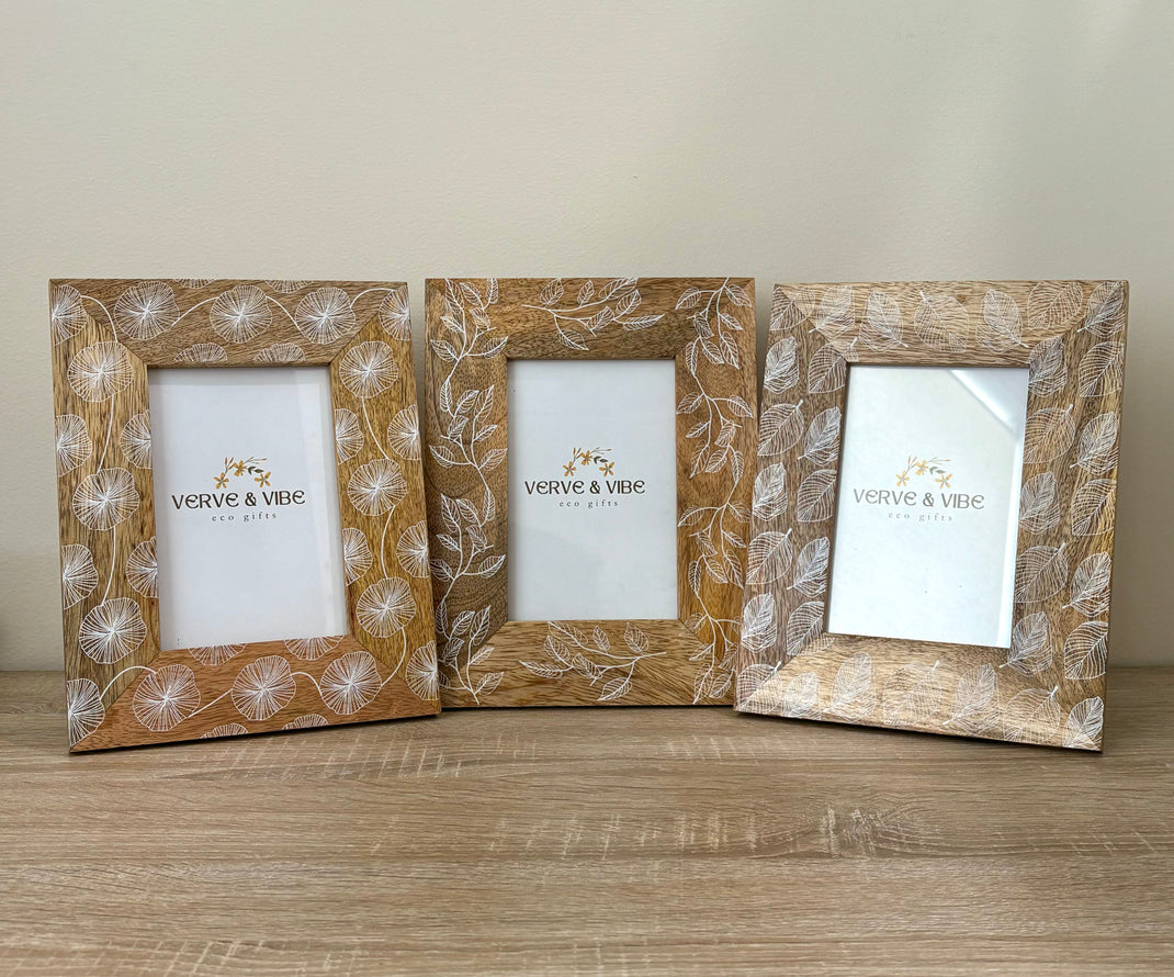 Handcrafted Mango Wood Photo Frames – Verve & Vibe Australia