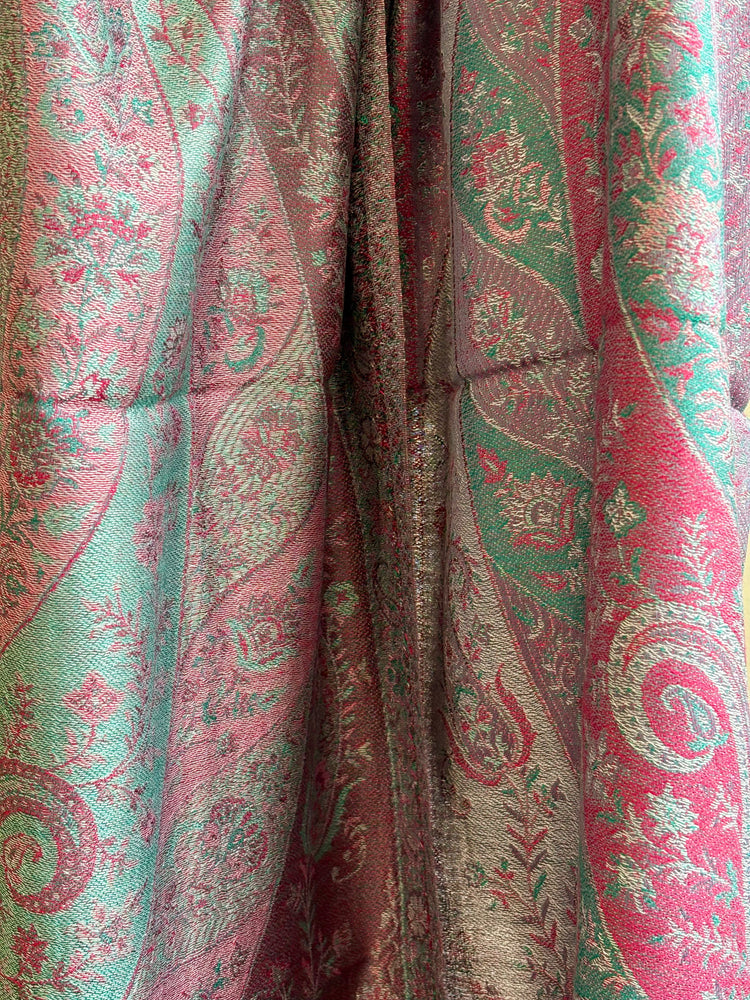 Paisley & Petals - Stunning Jacquard Woven Shawls