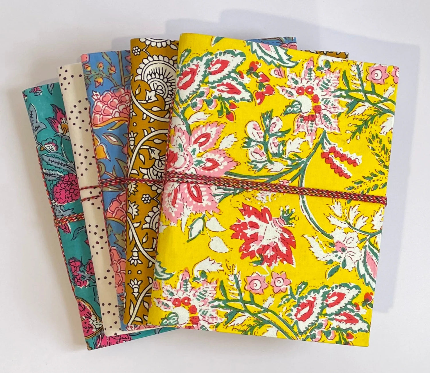 Fabric & Recycled Paper, Handmade Blank Journals