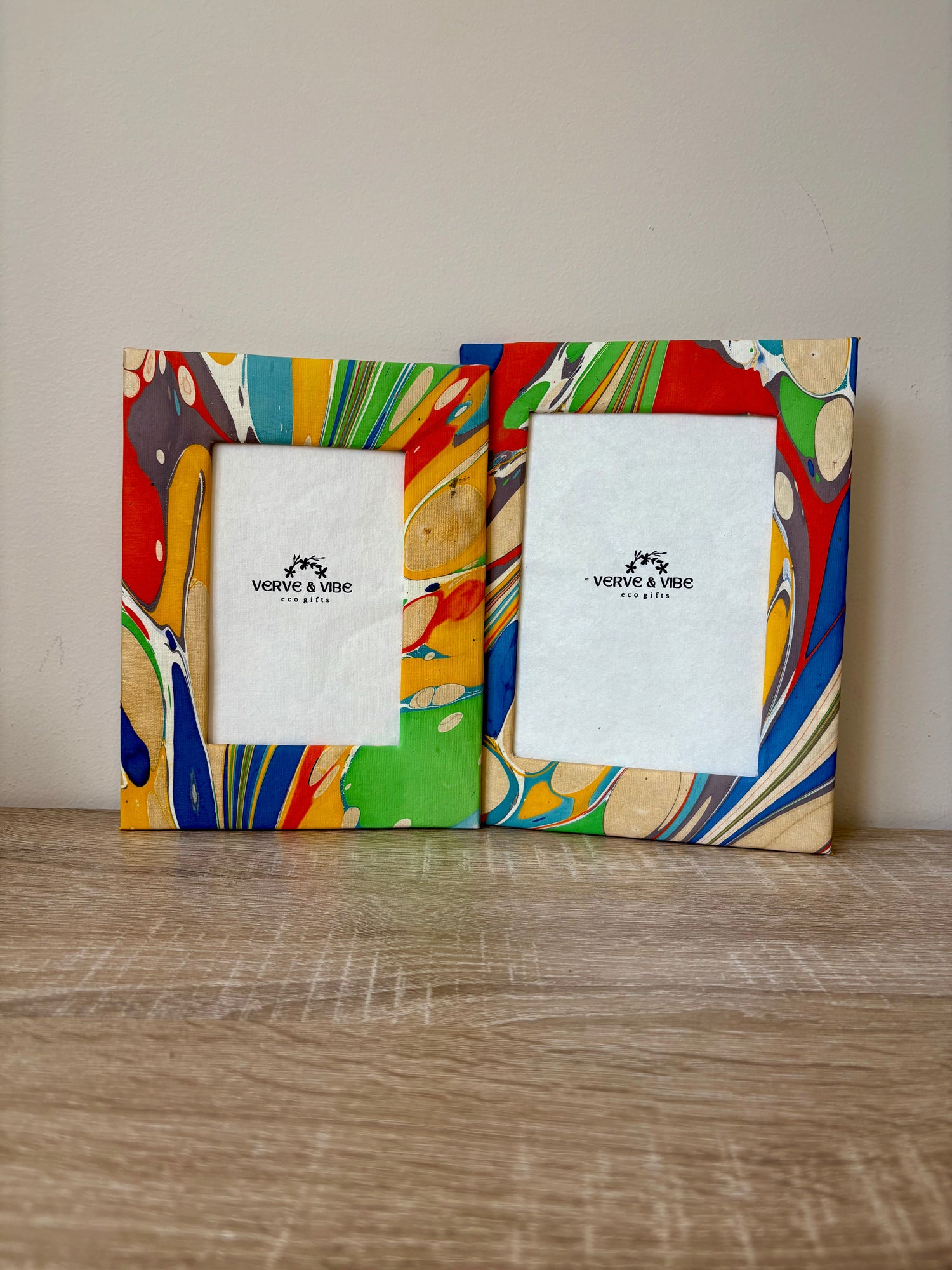 Fabric & Marbled Paper Photo Frames