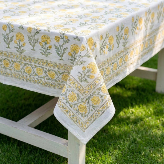 Table Tales - Hand Block Printed Cotton Table Cloth