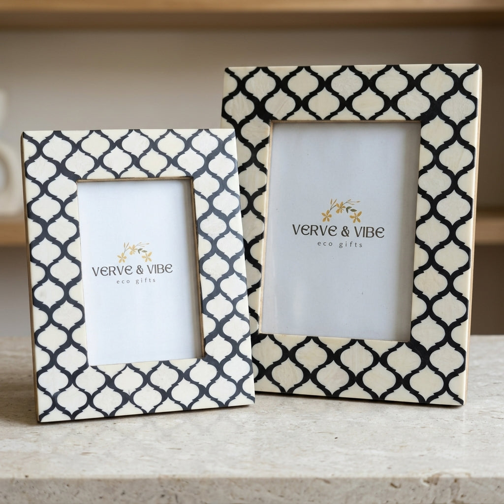Onyx Noir - Handcrafted Inlay Photo Frame