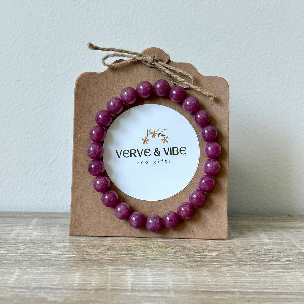 Berry Bliss Jade Semi Precious Stone Bracelet