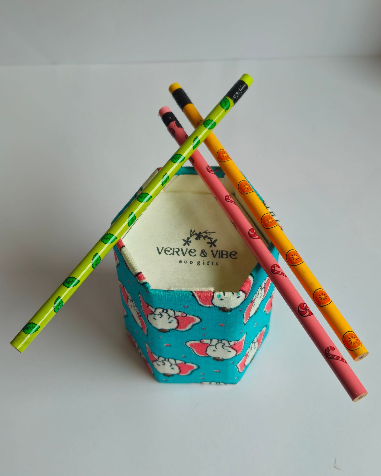 Kids' Collapsible Pen Holder with Scented Pencils