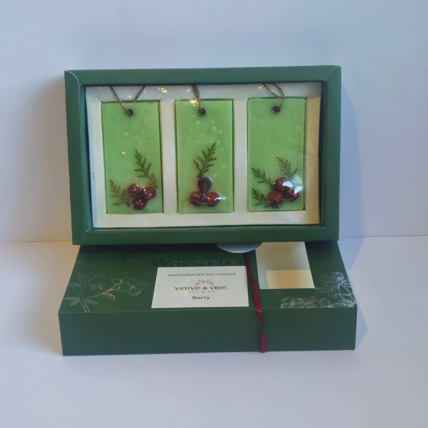 Wild Berries - Pressed Flower Wax Sachet Gift Set