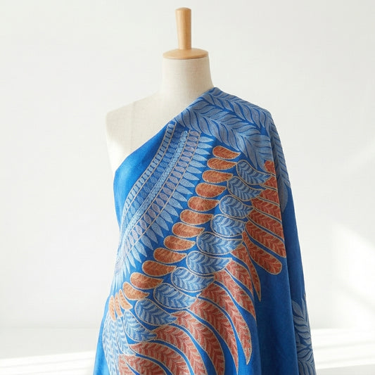 Eclectic Cashmira - Fine Cashmere Wool Shawl with Intricate Silk Embroidery