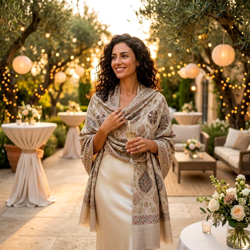 Heritage Nalki - Fine Cashmere Wool Shawl with Intricate Silk Embroidery