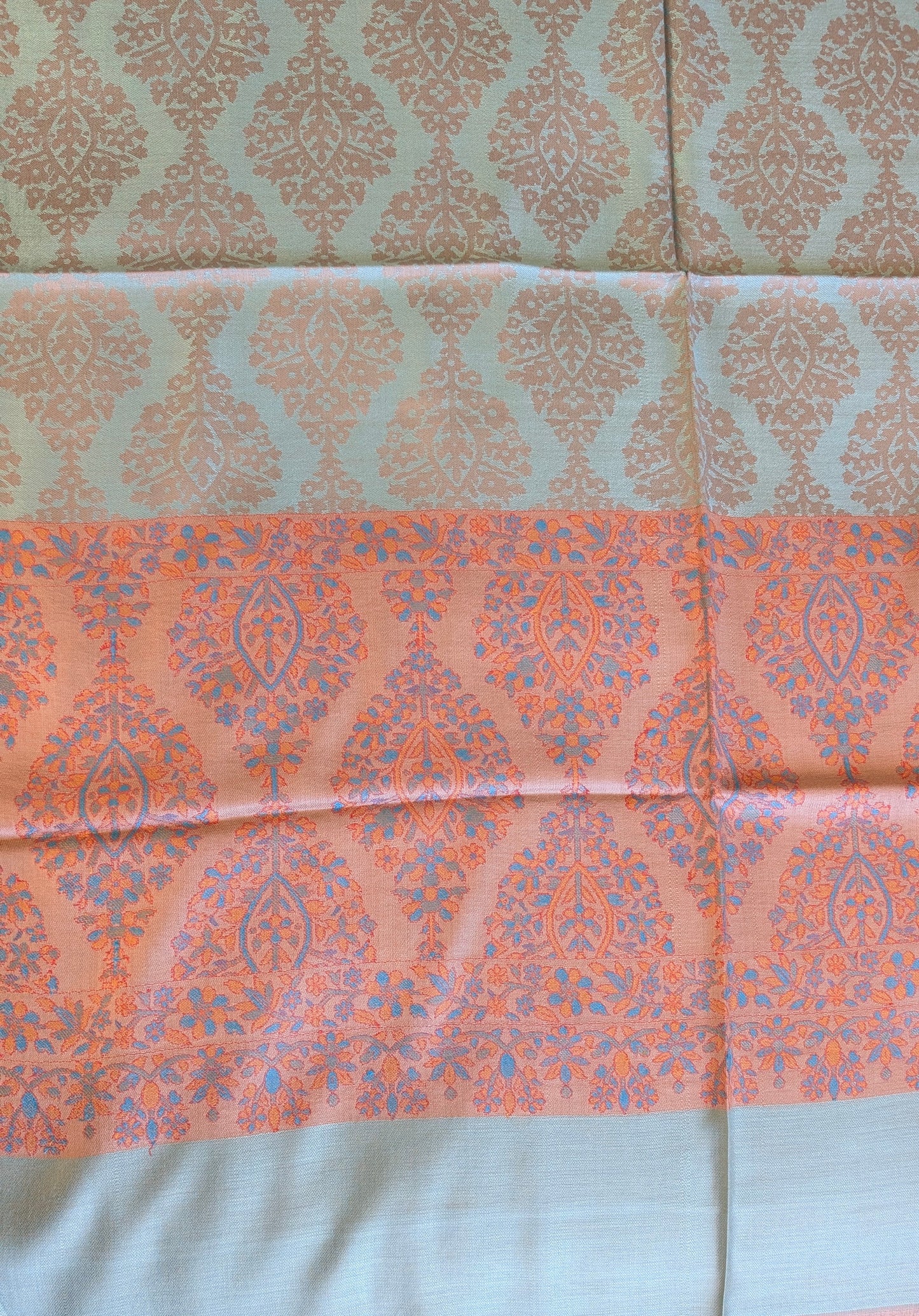 Poshkar Motif - Soft Shawl with Intricate Jacquard Weave