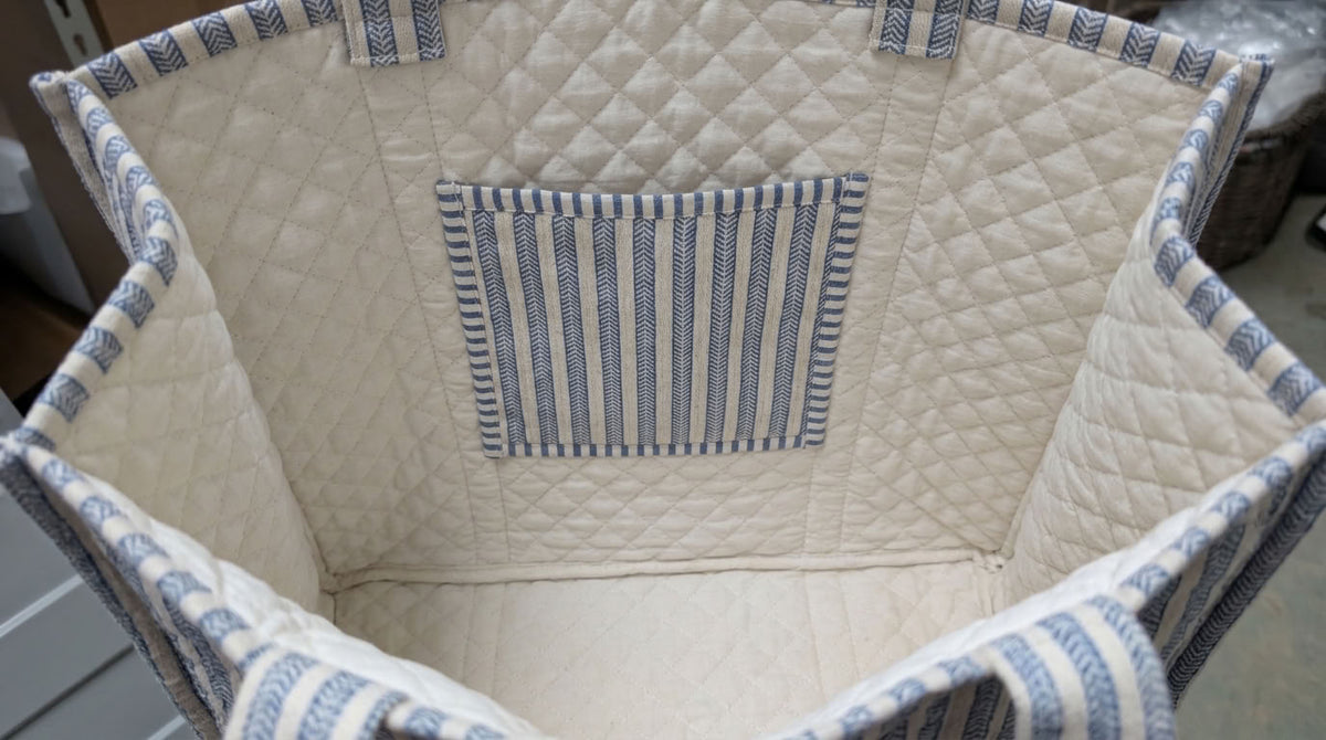 The Mélange - Hand-block Printed Quilted Cotton Tote
