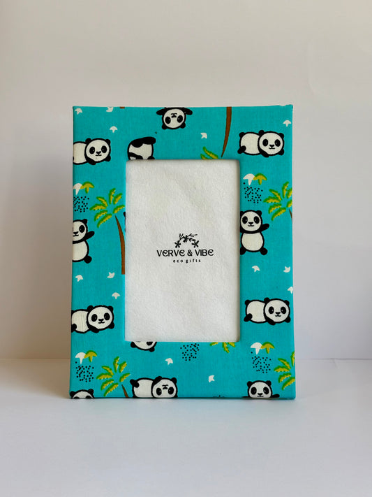 Panda Pals - Kids' Photo Frame, Fabric & Recycled Paperboard