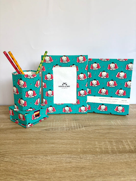 Cute Elefunz Blue - Kids' Stationery, Super Saver Gift Set