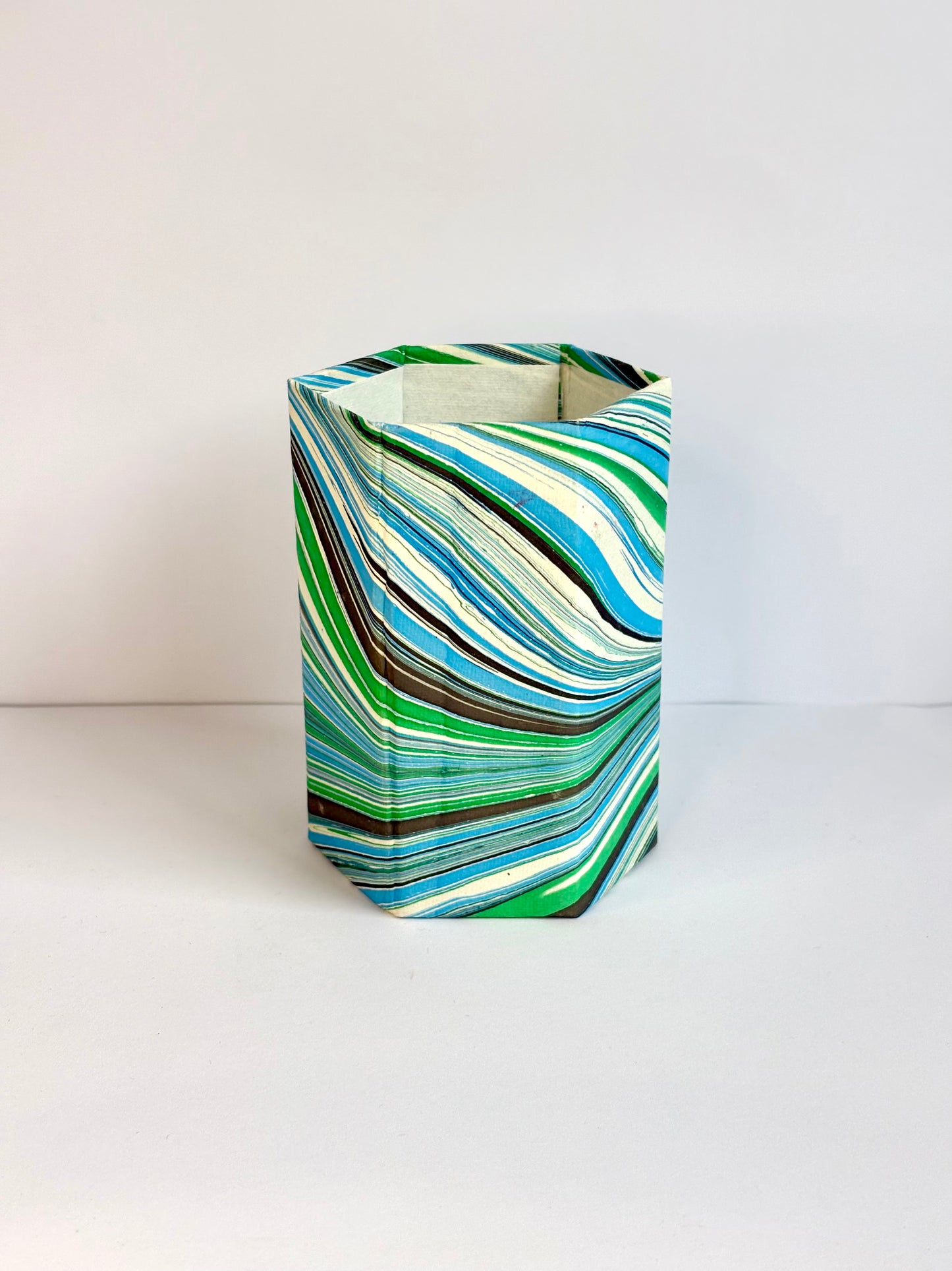 Verde Ferns - Stationery Gift Set, Notepad + Memo Block + Pen Holder with Pen, (Boxed)