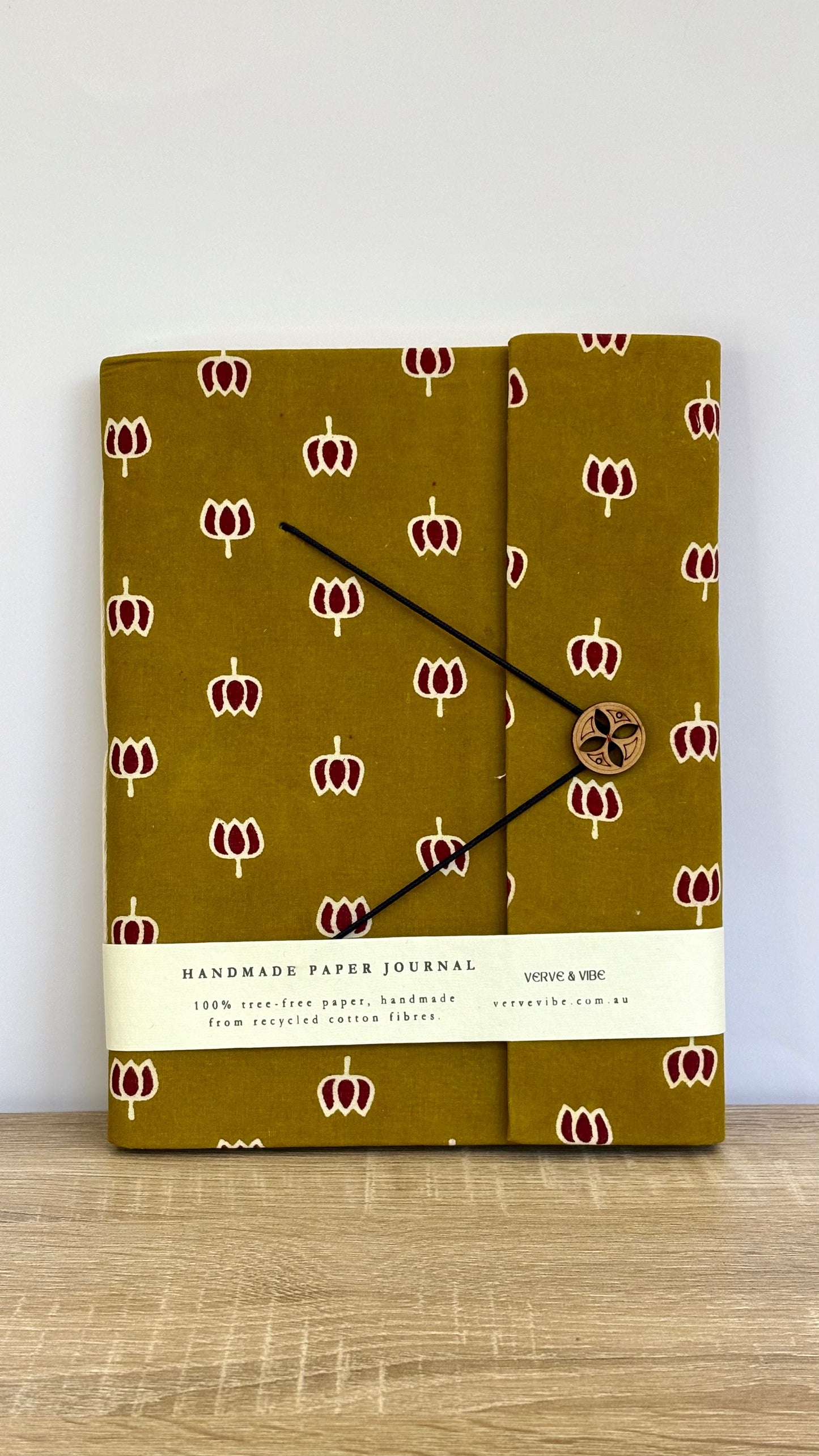 Elegant Tara - Fabric Cover, Handmade Blank Journal