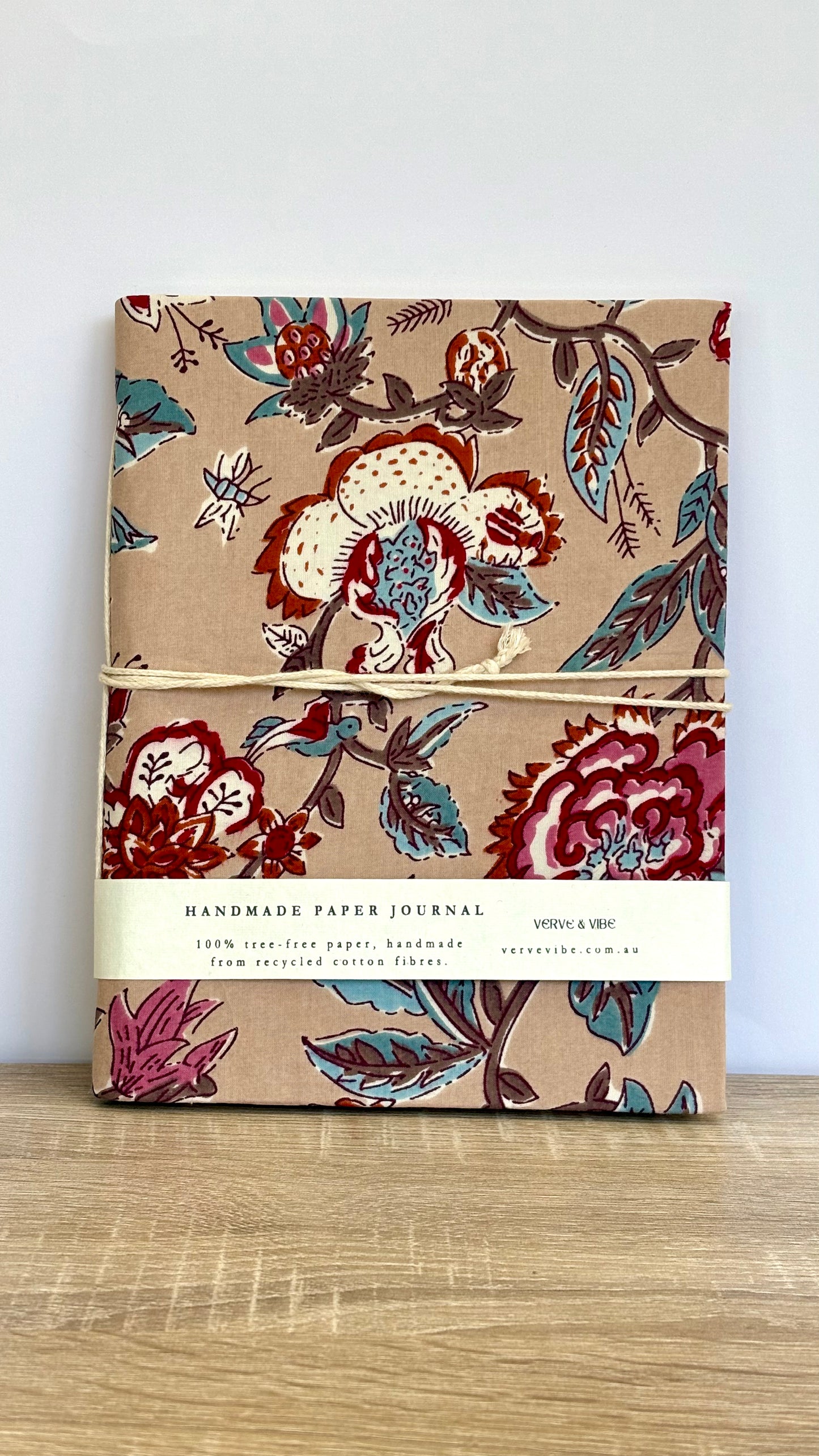 Myriad Myra - Fabric Cover, Handmade Blank Journal